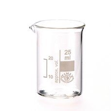Simax® Glass Beaker, Squat Form: 25ml - Pack of 10